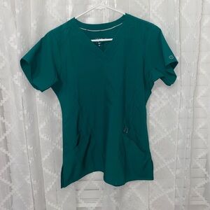 NWOT Hunter Green Scrub Top